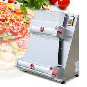 TBVECHI Automatic Electric Dough Sheeter Machine, 370W 3-15’’ Pizza Dough Roller Sheeter Versatile Dough Machine for Noodle Pizza Bread and Pasta Maker Equipment