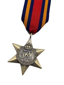 Hornbeam Militaria – Replica Burma Star Medal, Full Size, Copy, Antique Finish, British Medal from WW2