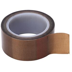 PTFE Tape High Temperature Cloth Insulation Adhesive Roll Vacuum Sealing Machine Consumables Drying Mechanical Conveyor Belt(Thickness 0.13*Width 50mm*Length 10m)