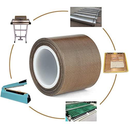TINGCHAO PTFE Tape Thickness 0.25 mm for Drying Mechanical Conveyor Belt Hand Impulse Sealers Insulation Fiberglass Coated 10m/32.8 ft,20mm | The Storepaperoomates Retail Market - Fast Affordable Shopping