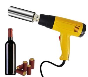 Saladulce PVC Capsule Heat Shrinker Wine Capsule Sealing Machine Wine Bottle Wrap Machine 50mm Capsule Heat Shrinking Machine (110V)