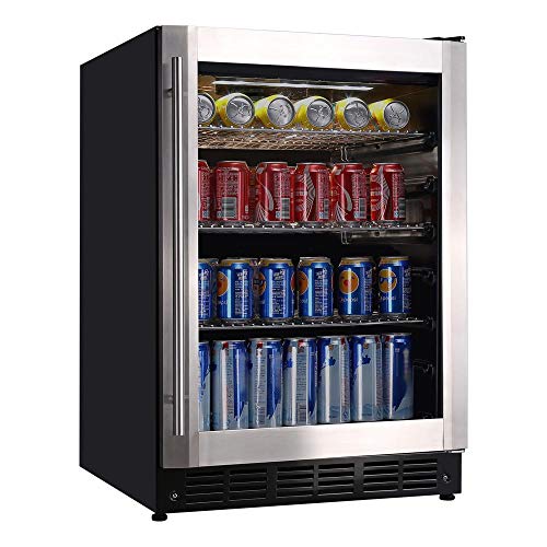 Magic Chef 23.4 in. 154 (12 oz.) Can Beverage Cooler, Stainless Steel-HMBC58ST | The Storepaperoomates Retail Market - Fast Affordable Shopping