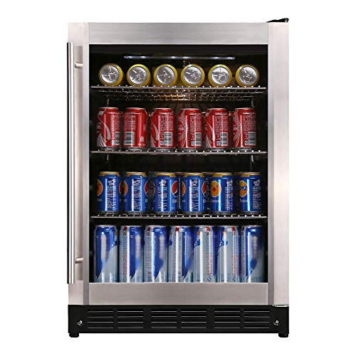 Magic Chef 23.4 in. 154 (12 oz.) Can Beverage Cooler, Stainless Steel-HMBC58ST | The Storepaperoomates Retail Market - Fast Affordable Shopping