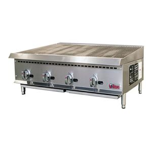 IKON IRB-48 48″ Countertop Gas Radiant Charbroiler with Four U-Shaped Burner