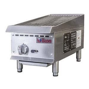 IKON IRB-12 12″ Countertop Gas Radiant Charbroiler with One U-Shaped Burner