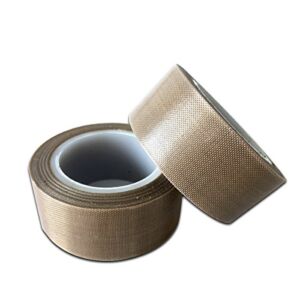 PTFE Fabric Tape | PTFE Vacuum Machine Sealing Tape with Adhesive Made by Saint Gobain SG25 03 Pack of 2