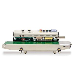 TECHTONGDA Ink Coder FRD-1000II Continuous Bag Sealing Machine Vertical & Horizontal Automatic Band Sealer 110V