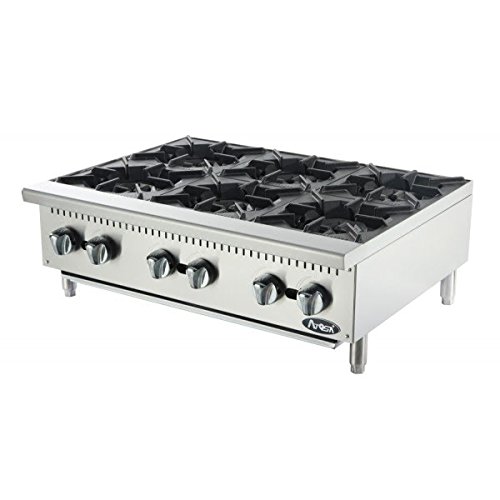 Atosa USA ATHP-36-6 Heavy Duty Stainless Steel 36-Inch Six Burner Hotplate – Natural Gas | The Storepaperoomates Retail Market - Fast Affordable Shopping