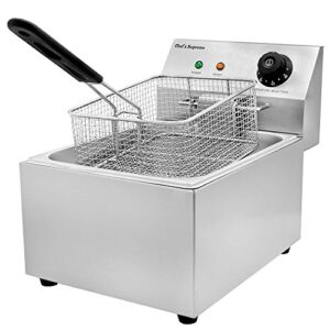 Chef’s Supreme – 120v 10 lbs. Countertop Fryer with 1 Basket, Each