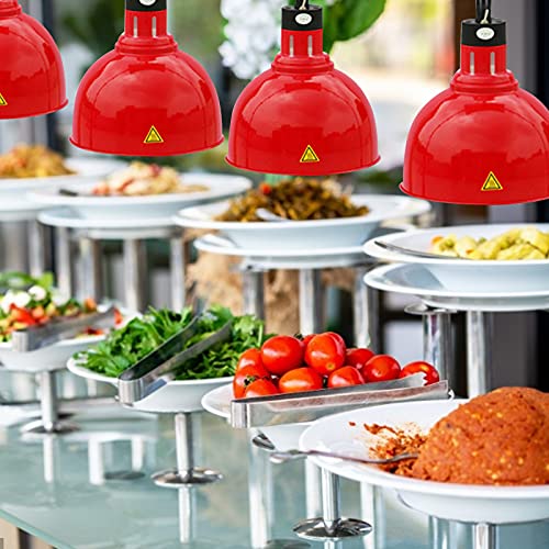 JIAWANSHUN Food Warmer Lamp Heat Lamp Warmer w/Bulb 250W Commercial Food Warmer Retractable Adjustable Hanging Food Heat Heating Lamp for Restaurant Service Warming Pizza Warmer (Red) 110V | The Storepaperoomates Retail Market - Fast Affordable Shopping
