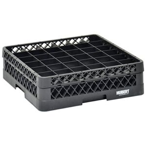 Vollrath Traex® Black Plastic 36 Compartment Dishwashing Rack with One Open Extender – 19 3/4″L x 19 3/4″W x 5 9/16″H