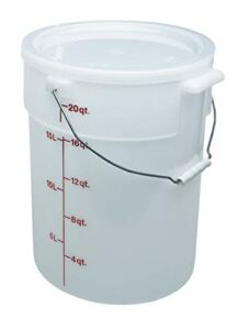Cambro PWB22148 Pail With Bail 22 Quart White Case of 1