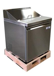 Commercial Refrigerated Sandwich Prep Table 1-door 27 ins Stainless Steel Merchandise Cold Salad NSF SCL-1