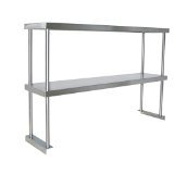Adjustable Double Overshelf 18 x 24 – Stainless Steel