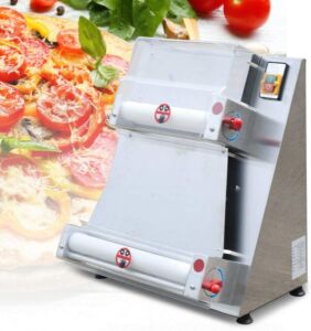 TFCFL Commercial Dough Roller Sheeter ,15″ Electric Pizza Press Making Machine,370W Automatically Pasta Maker Machine for Pizza Bread and Pasta