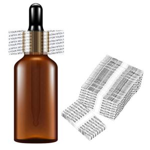 Shrink Bands,45x23mm 200Pcs Printed Perforated Heat Shrink Wrap Sealer for 1oz Glass Bottle Cap Fits 3/4″ to 1″ Diameter