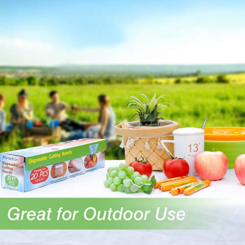 Disposable Plastic Cutting Board Large Cutting Mats for Kitchen, Outdoor Camping, BBQ, RV,Traveling,totally Food Safety With Easy Cut Slider Included,12In x 25Ft | The Storepaperoomates Retail Market - Fast Affordable Shopping