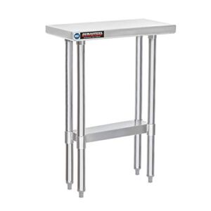 Food Prep Stainless Steel Table – DuraSteel 24 x 12 Inch Commercial Metal Workbench with Adjustable Under Shelf – NSF Certified – For Restaurant, Warehouse, Home, Kitchen, Garage