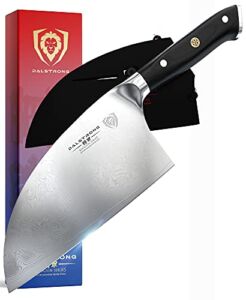 Dalstrong Serbian Chef Knife – 8 inch – Meat Cleaver – Shogun Series ELITE – Japanese AUS-10V Super Steel Kitchen Knife – G10 Handle – Sheath Included