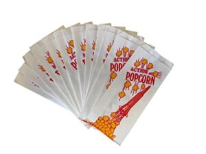 Paper Popcorn Bags For Parties, Carnivals, Movie Theaters 1 oz (48)