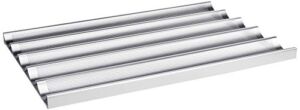 Focus Foodservice Commercial Bakeware 5 Count 26-Inch Perforated Baguette Pan