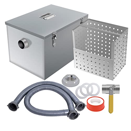 8 lbs Commercial Grease Trap for Home Restaurants Under Sink, Stainless Steel Interceptor | The Storepaperoomates Retail Market - Fast Affordable Shopping