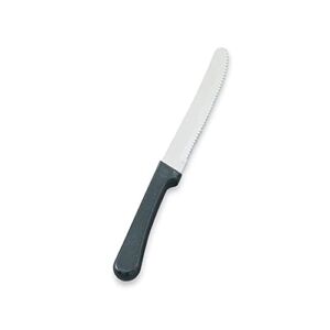 Vollrath 48143 8-3/4″ S/S Steak Knife with Black Handle – Dozen
