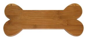 A Pet Project Dog Bone Bamboo Wood Cutting Board for Kitchen | Chopping Board – 12″ X 5.5″ X 0.375″