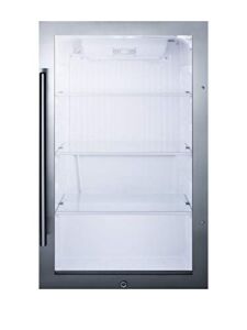 Summit SPR489OS 19″ Infoor/Outdoor Beverage Refrigerator in Stainless Steel