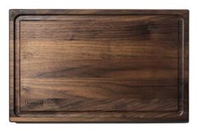 Walnut Wood Cutting Board for Kitchen | Large Walnut Wooden Butcher Block Counter top | Reversible with Juice Groove – 14 x 10 | Home and Kitchen Gifts (14″x10″ Walnut)