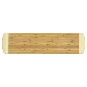 Totally Bamboo Palaoa Bamboo Bread Cutting Board, 23″ x 6″, Natural Two Tone