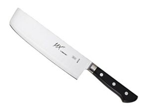 Mercer Culinary MX3 Premium San Mai VG-10 Steel Core Blade Nakiri Knife, 185mm 7 Inch