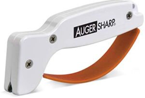 AccuSharp Knife & Ice Auger Tool Sharpener – Diamond-Honed Tungsten Carbide Rust-Free Blade Quickly Sharpens, Restores, Repairs & Hones Dull Ice Fishing Tool Blades