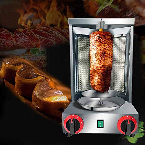 Zz Pro Shawarma Doner Kebab Machine Gyro Grill with 2 Burner Vertical Broiler for Commercial home Kitchen | The Storepaperoomates Retail Market - Fast Affordable Shopping