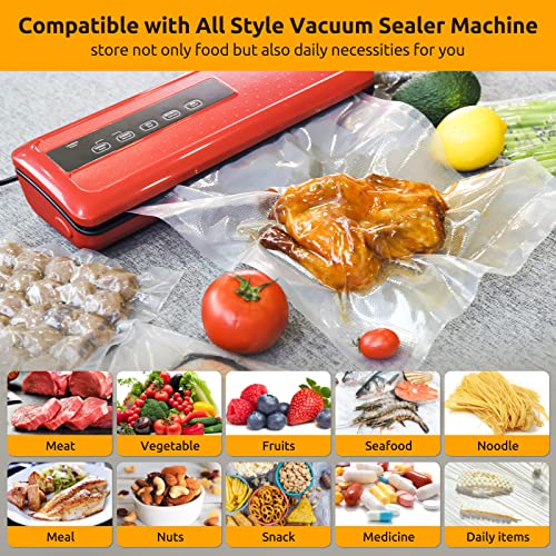 2 Rolls Vacuum Sealer Bags 8″ x 20′, Commercial Customized Size Food Saver Bag Rolls for food Storage, Meal Prep or Sous Vide, Heavy Duty Storage Bag | The Storepaperoomates Retail Market - Fast Affordable Shopping