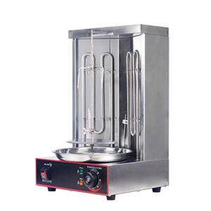 Zz Pro Electric Vertical Broiler Shawarma Doner Kebab Gyro Grill Machine With Temperature Adjustment Switch
