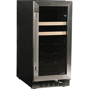 Azure-A115BEV-S-15″ Beverage Center with Stainless Trim Glass Door