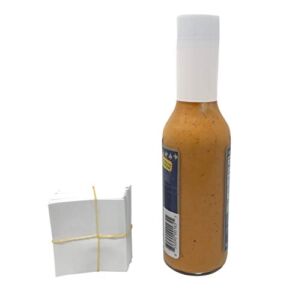45 x 52 mm WHITE Perforated Shrink Band for Hot Sauce Bottles and Other Liquid Bottles Fits 3/4″ to 1″ Diameter – Pack of 250