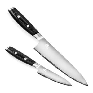 Yaxell Mon Chef’s & Utility Knife 2 Piece Set – Made in Japan – VG10 Stainless Steel