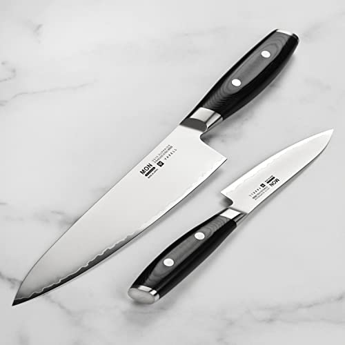 Yaxell Mon Chef’s & Utility Knife 2 Piece Set – Made in Japan – VG10 Stainless Steel | The Storepaperoomates Retail Market - Fast Affordable Shopping