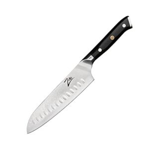 Zelite Infinity Santoku Knife 7 Inch, Santoku Chef Knife, Japanese Chef Knife, Japanese Knife, Chopping Knife, Santoku Knives – Japanese AUS-10 Super Steel 67-Layer Damascus Knife – Razor Sharp Knife