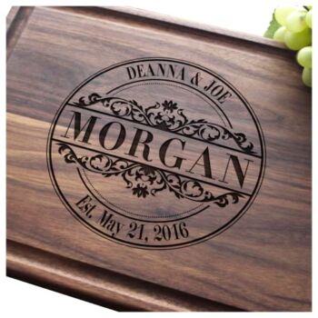 Straga – Engraved Cutting Boards for Personalized Gifts, Practical Wedding Gifts and Keepsakes, Customize Your Wood Board, Style and Design (Vintage Stamp Design No.010) | The Storepaperoomates Retail Market - Fast Affordable Shopping