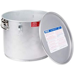 MirOil #40L – 5 Gal Grease Bucket & Oil Filter Pot For Filtering of Hot Cooking Oil, Gasket Safety Lid with Quick Lock Clips, For Fryer Capacity Up to 35 lbs