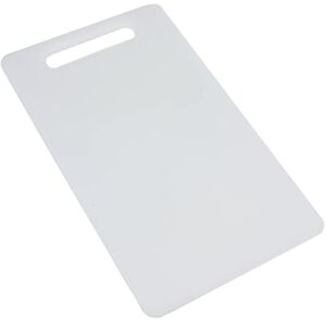 Chef Craft Basic Solid Plastic Cutting Board, 13 x 8 inch, White