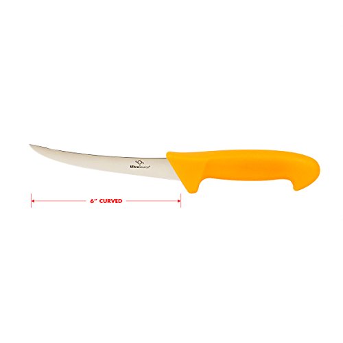 UltraSource Boning Knife, 6″ Curved/Flexible Blade, Polypropylene Handle | The Storepaperoomates Retail Market - Fast Affordable Shopping
