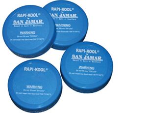 San Jamar RCUCAPPAK Rapi-Kool Replacement Cap(pack of 4)