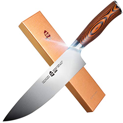 TUO Chef Knife Kitchen Knives Chefs Knife, High Carbon German Stainless Steel Cutlery Rust Resistant, Pakkawood Handle Luxurious Gift Box 8 inch Chopper Fiery Phoenix Series | The Storepaperoomates Retail Market - Fast Affordable Shopping