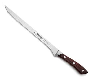 Arcos Series Natura – Slicing Knife Ham Knife – Blade Nitrum Forged Stainless Steel 10″ – Handle Rosewood Brown Color