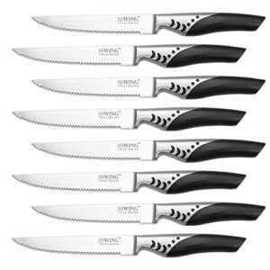 German High Carbon Stainless Steel Steak Knives, Premium 8-Piece Steak Knife Set