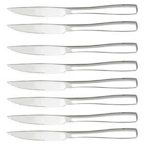 Hommp 8-Piece Stainless Steel Steak Knives for Chefs Commercial Kitchen